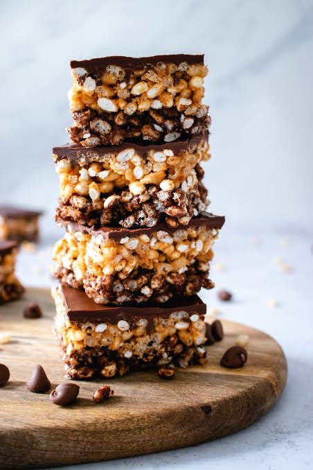 Peanut Butter Choc Crunchy Slice