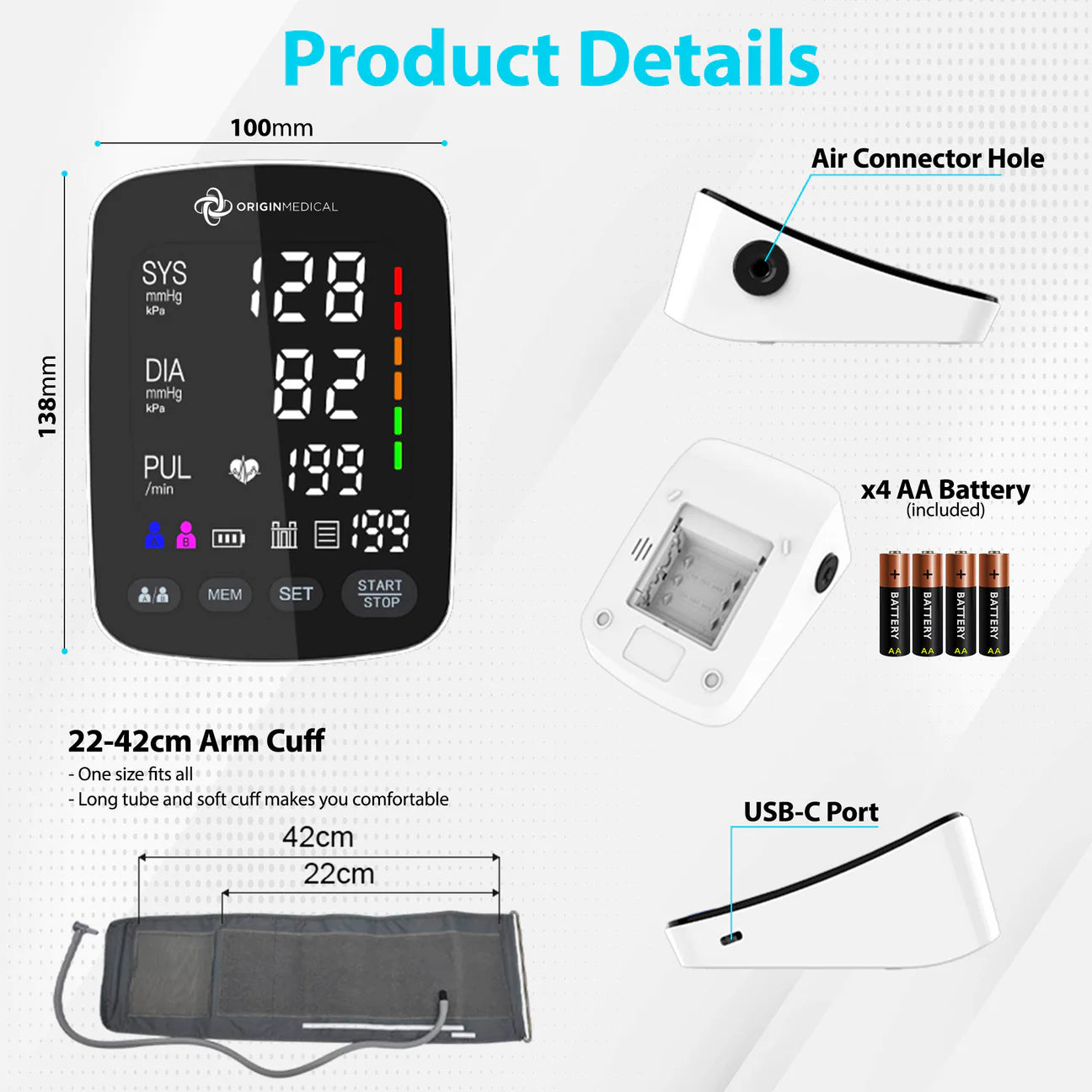 Origin Medical Blood Pressure Monitor