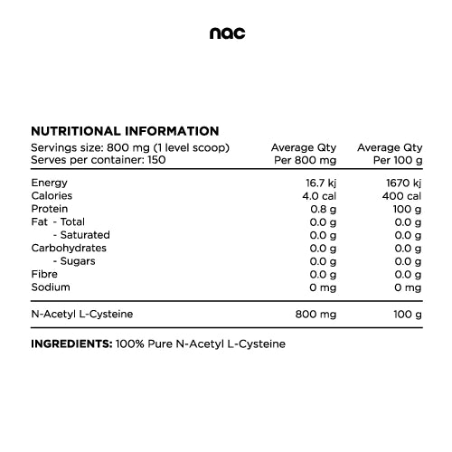 100% N-Acetyl L-Cystine